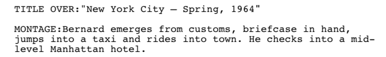Script Page:"Title Over"